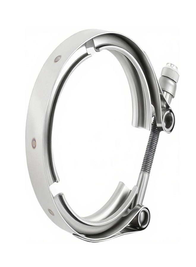 Elifecenter 4 Inch Exhaust V band Clamp 304 Stainless Steel V-Clamp for 4" OD Flange Kits - Image 1